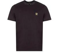 Belstaff Mens Cotton Logo T-shirt Black Cotton Jersey - Size Medium