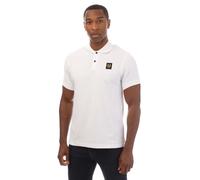 Belstaff Mens Cotton Pique Polo Shirt in White - Size 2XL