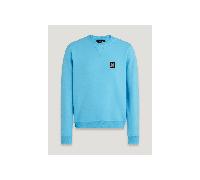Men's Belstaff Mens Crew Neck Sweatshirt With Logo Patch - Blue - Size: 40/Regular