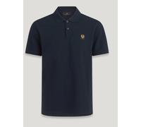 Belstaff Mens Designer Shirt Short Sleeved Cotton Pique Polo T Shirt Patch Logo