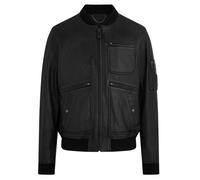 Belstaff Mens Finsbury Black Leather Jacket - Size Small