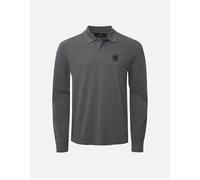 Long Sleeve Polo Shirt Tornado Grey, XL