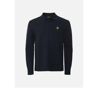 Belstaff Men's Long Sleeve Polo Shirt - Navy - Size: 40