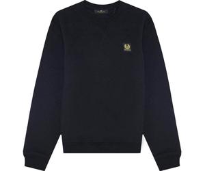 Belstaff Mens Plain Black Sweater Cotton - Size X-Large