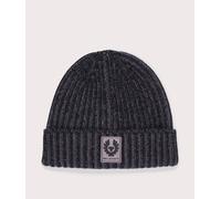 Belstaff Mens Plated Watch Hat - Colour: Black / Tornado Grey - Size: One Size