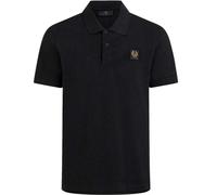 Belstaff Mens Polo Shirt Cotton Pique Cotton Slim Fitting Polo in Black