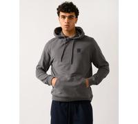 Belstaff Mens Pullover Logo Patch Hoodie - Tornado Grey - Tornado Grey - M