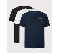 Belstaff Mens Regular Fit 3 Pack T-Shirt - Colour: Black/Dark Ink/White - Size: Large