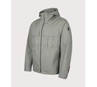 Belstaff Mens Regular Fit Container Overshirt - Colour: Atlantic Grey - Size: Medium