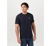 Belstaff Mens Short Sleeve Logo Detail T-Shirt in Navy Cotton - Size 3XL