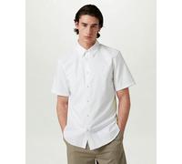 Belstaff Mens Slim Fit Shirt Short Sleeve Street Shirt - Colour: White - Size: Large