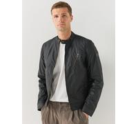Belstaff Mens Sideline Waxed Cotton Funnel Neck Wax Jacket, Black, Size Xl, Men Black
