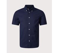 Belstaff Mens Slim Fit Shirt Short Sleeve Street Shirt - Colour: Dark Ink - Size: Medium