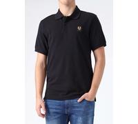 BELSTAFF Mens Small Logo Polo Shirt In Black Mens Clothing Size: XXL, Colour: Black Fabric