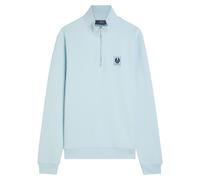 Belstaff Quarter-zip Cotton Sweatshirt - Light Blue 2 - S