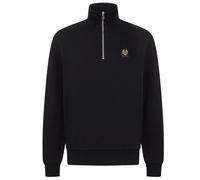Belstaff Mens Regular Fit Belstaff Quarter Zip Sweatshirt - Colour: Black - Size: XL