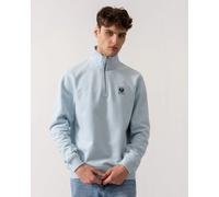 Belstaff Quarter Zip Sweatshirt - Sky Blue - Sky Blue - M