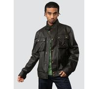 Belstaff Racemaster Mens Waxed Cotton Compact Field Jacket - Faded Olive - Faded Olive - UK42 EU52 US42