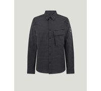 Belstaff Scale Mens Long Sleeve Check Shirt - Black / Tornado Grey - Black / Tornado Grey - M