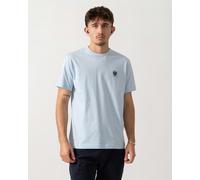 Belstaff Short Sleeved Mens Logo Patch T-Shirt - Sky Blue - Sky Blue - XXL