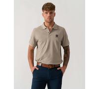 Short Sleeve Polo Shirt Dark Sand, Large