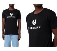 Belstaff Signature T-shirt Retro Cotton Phoenix Logo Tee Regular Shirt Black L