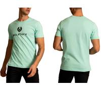 Belstaff Signature T-Shirt Retro Cotton Phoenix Logo Tee Regular Shirt Green L