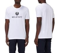 Belstaff Signature T-shirt Retro Cotton Phoenix Logo Tee Regular Shirt White L