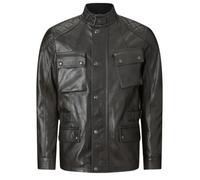 Belstaff Turner Motorcycle Leather Jacket, black, size XL for Men