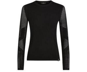 Belstaff Unisex Adult Kai Crew Neck Long-Sleeved T-ShirtS Black SY1549