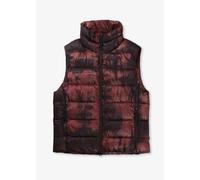 BELSTAFF Womens Abstract Laurel Down Gilet In Lava Red Size: 8, Colour: Red Fabric