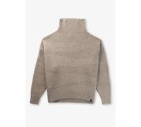 BELSTAFF Womens Eden Wool Mock Neck Jumper In Fossil Size: M, Colour: Camel Fabric