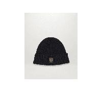Belstaff Womens Ladies Knitted Watch Beanie Hat - Black Wool - One Size