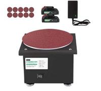 Belt and Disc Bench Sanders for Metal, Abrasive Roller Machine Bench Top Linisher with Cast Iron Base, Roating 20/40mm Belt Grinder and 150mm Disc Sander for Workshop Wood Sanding(4)