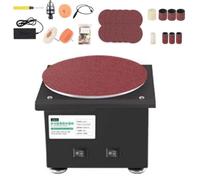 Belt and Disc Bench Sanders for Metal, Abrasive Roller Machine Bench Top Linisher with Cast Iron Base, Roating 20/40mm Belt Grinder and 150mm Disc Sander for Workshop Wood Sanding(9)