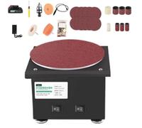 Belt and Disc Bench Sanders for Metal, Abrasive Roller Machine Bench Top Linisher with Cast Iron Base, Roating 20/40mm Belt Grinder and 150mm Disc Sander for Workshop Wood Sanding(11)