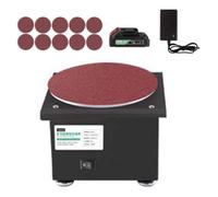 Belt and Disc Bench Sanders for Metal, Abrasive Roller Machine Bench Top Linisher with Cast Iron Base, Roating 20/40mm Belt Grinder and 150mm Disc Sander for Workshop Wood Sanding(2)