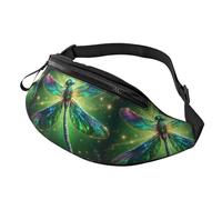 Belt Bag Beauty Jewel Dragonfly Unisex Belt Bag Pouch Lightweight Sports Waist Pouch For Jogging Commuting Teens 14X35Cm