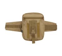 Brandit Waistbelt Bag Allround Belt Bag with Additional Bottle Holder for Outdoor Use, Camel, Standard Size, Classic