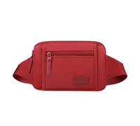 Belt Bag Crossbody Bag Chest for Women Girl Over The Shoulder Travel Large Capacity Solid Color Waterproof Nylon