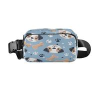 Belt Bag Crossbody Bags Fashion Waist Packs Fanny Pack with Adjustable Strap Dogs Bones for Workout Shopping Travelling Hiking