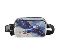 Belt Bag Crossbody Bags Fashion Waist Packs Fanny Pack with Adjustable Strap Eagle Blue Lightning for Workout Shopping Travelling Hiking