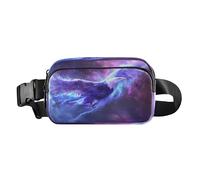Belt Bag Crossbody Bags Fashion Waist Packs Fanny Pack with Adjustable Strap Eagle Surrounded by Blue Lightning for Workout Shopping Travelling Hiking