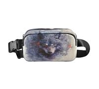 Belt Bag Crossbody Bags Fashion Waist Packs Fanny Pack with Adjustable Strap Fantasy Wolf for Workout Shopping Travelling Hiking