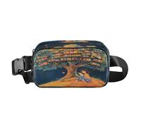 Belt Bag Crossbody Bags Fashion Waist Packs Fanny Pack with Adjustable Strap Girl is Reading Under The Tree for Workout Shopping Travelling Hiking