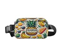 Belt Bag Crossbody Bags Fashion Waist Packs Fanny Pack with Adjustable Strap Seamless Pattern with Fruits for Workout Shopping Travelling Hiking