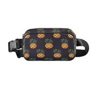 Belt Bag Crossbody Bags Fashion Waist Packs Fanny Pack with Adjustable Strap Small Pineapple Hand Drawn for Workout Shopping Travelling Hiking