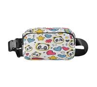 Belt Bag Crossbody Bags Fashion Waist Packs Fanny Pack with Adjustable Strap Star Panda for Workout Shopping Travelling Hiking