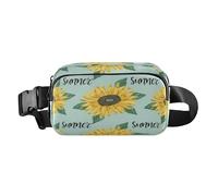Belt Bag Crossbody Bags Fashion Waist Packs Fanny Pack with Adjustable Strap Summer Sunflower for Workout Shopping Travelling Hiking