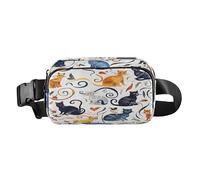 Belt Bag Crossbody Bags Fashion Waist Packs Fanny Pack with Adjustable Strap Various Cats and Kittens for Workout Shopping Travelling Hiking
